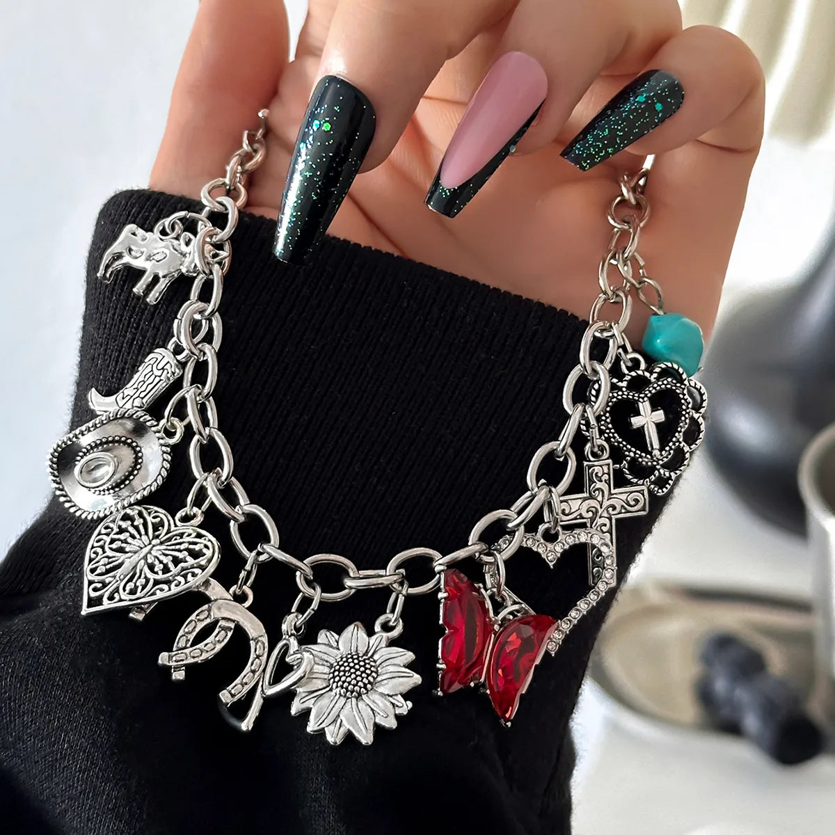 Hip-hop Retro Style Iron Chain Link Bracelet